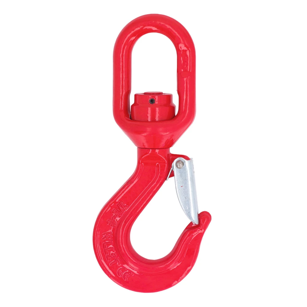 Swivel Hook 2 Ton Load Bearing Heavy Duty Alloy Steel Swivel Lifting Hook for Crane Hoist