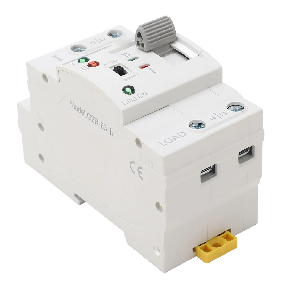 2P 40A Dual Power Automatic Transfer Switch Fast Switching Electrical Selector Generator Changeover Switch 220VAC