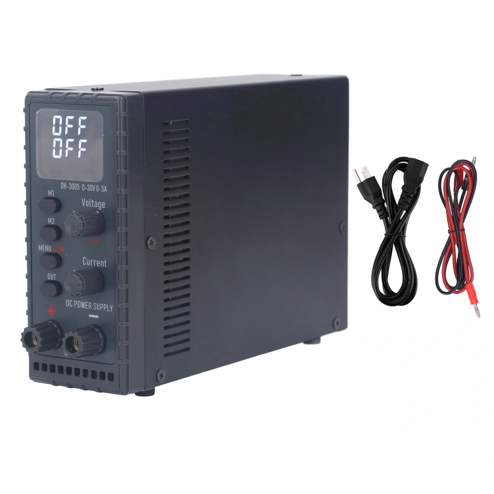 DC Power Supply Variable 150W Digital Display DC Power Supply 0‑30V 0‑5A Output Input