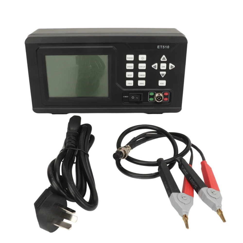 DC Low Resistance Meter 10uΩ to 5kΩ LCD Backlit Display Portable Milliohm Tester Micro Ohmmeter 110‑240VAC AU Plug