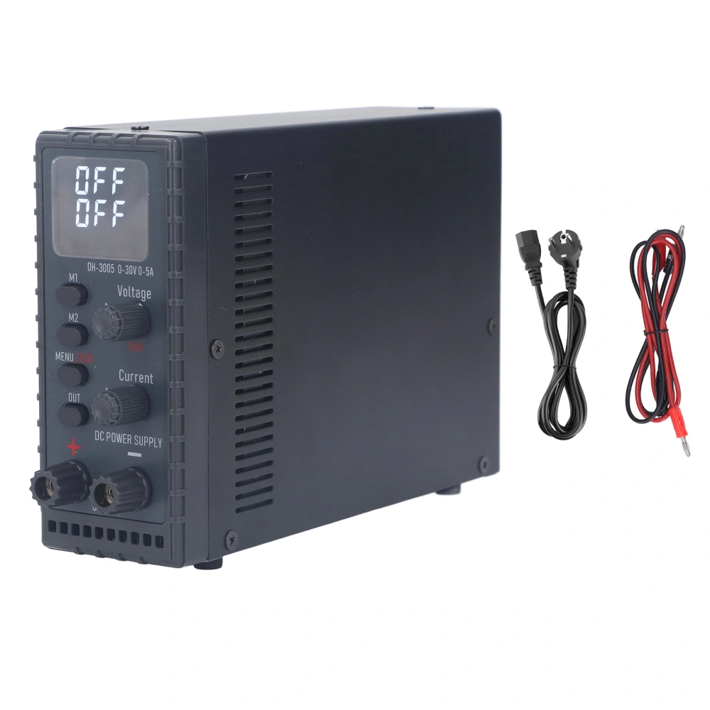 DC Power Supply Variable 150W Digital Display DC Power Supply 0‑30V 0‑5A Output Input