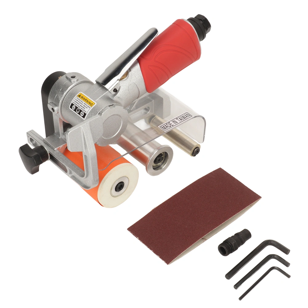 Air Belt Sander 1/4 Pneumatic Tool Multi Function Polishing Grinding Machine with Sanding Band