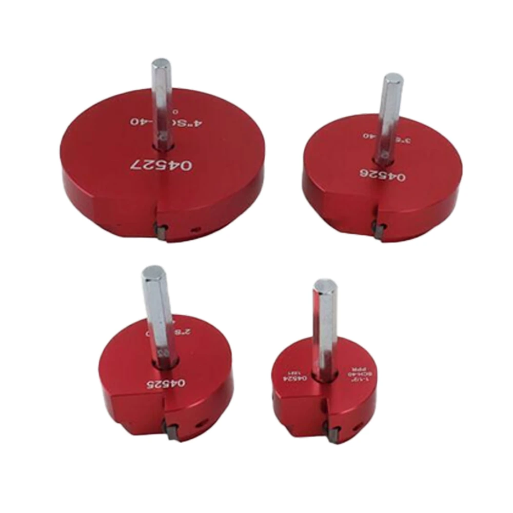 4PCS Set Pipe Fitting Reamer Aluminum Alloy and Alloy Steel Multifunctional 1.5 2 3 4Inch Plumbing Pipe Saver