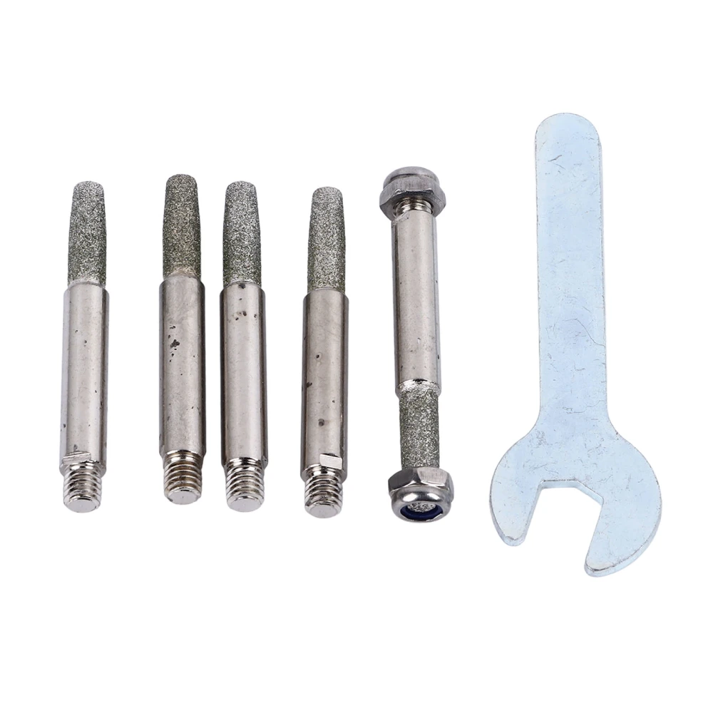 5PCS Chainsaw Sharpener Grinding Stones Drill Bit High Hardness Chainsaw Sharpening Tool for Small Oil Saw 325 Large 8 Chain