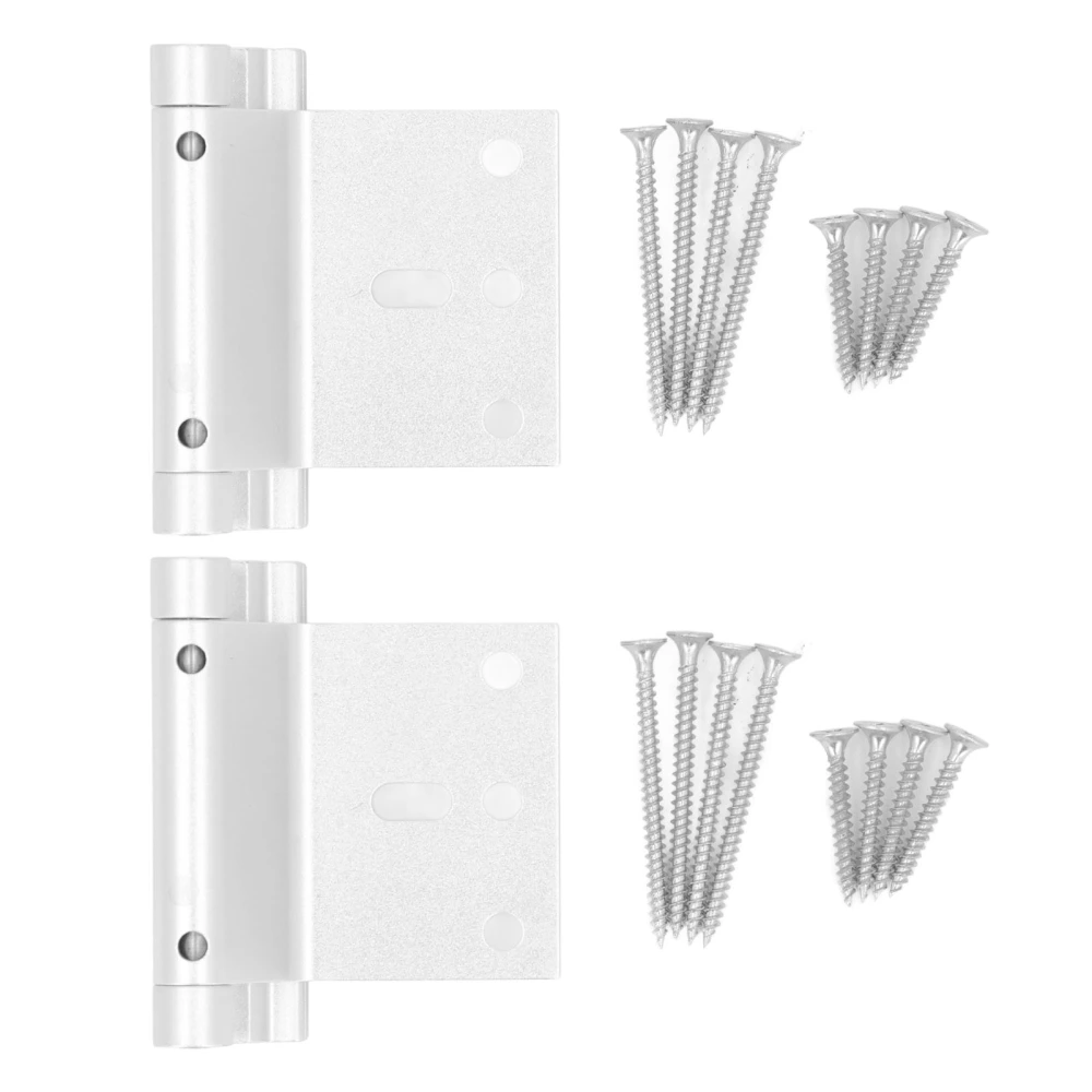 2Pcs Door Security Lock Withstand 800lbs Spring Loaded Childproof Reinforcement Lock with Screws for Home Indoor