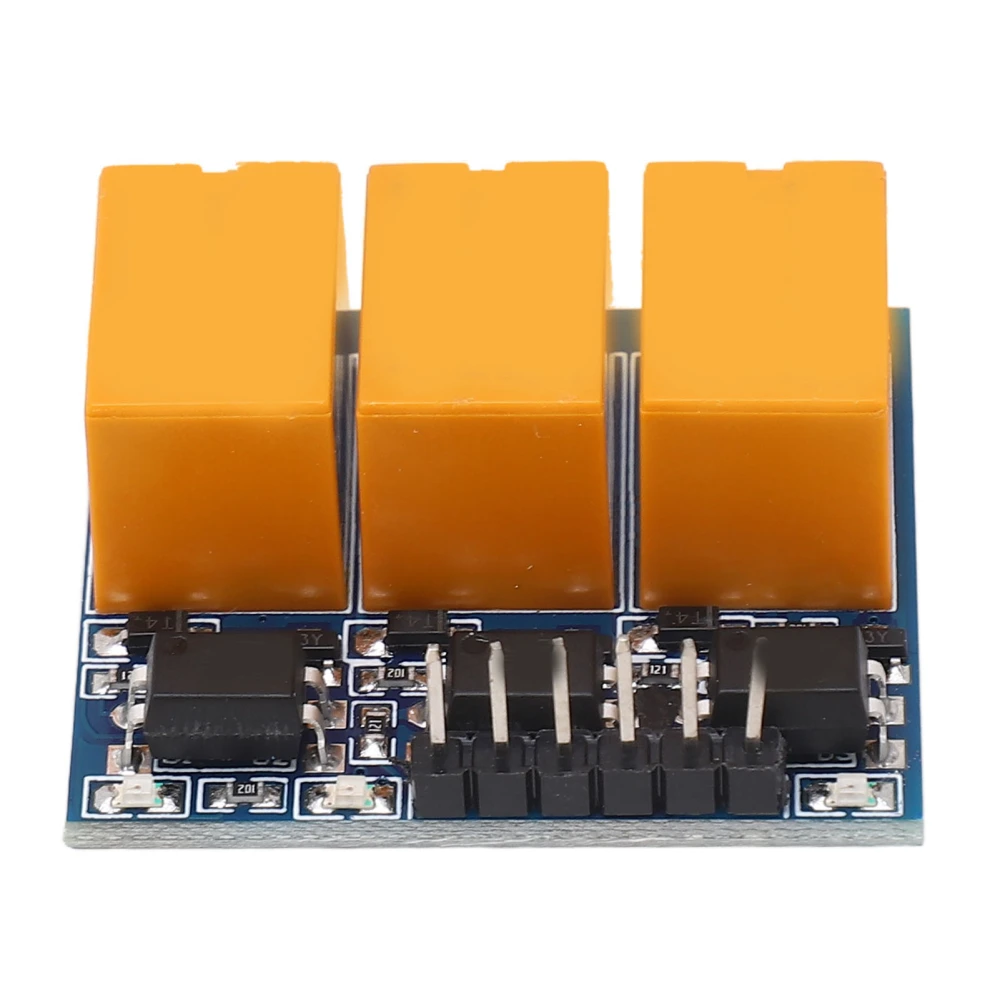 DC3.3‑5V HK Small Relay Module Light Indicator Anti Interference Micro Relay Board with Optocoupler 3 Channel