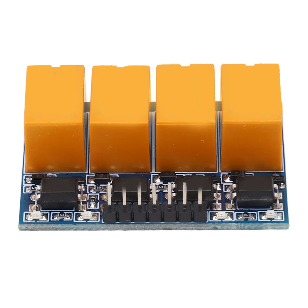 DC3.3‑5V HK Small Relay Module Light Indicator Anti Interference Micro Relay Board with Optocoupler 4 Channel