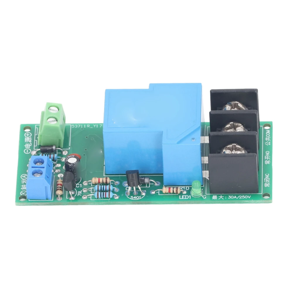 0 to 60 Minutes Delay Timer Relay PCB Optocoupler Isolation Multifunctional Delay Switching Relay Module DC 12V 30A