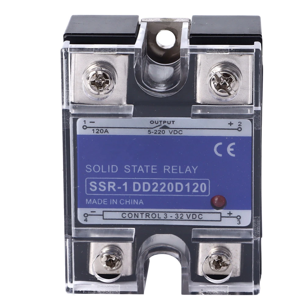 Single Phase Solid State Relay 3 to 32VDC Input 5 to 220VDC Load Solid State Relay Module 120A