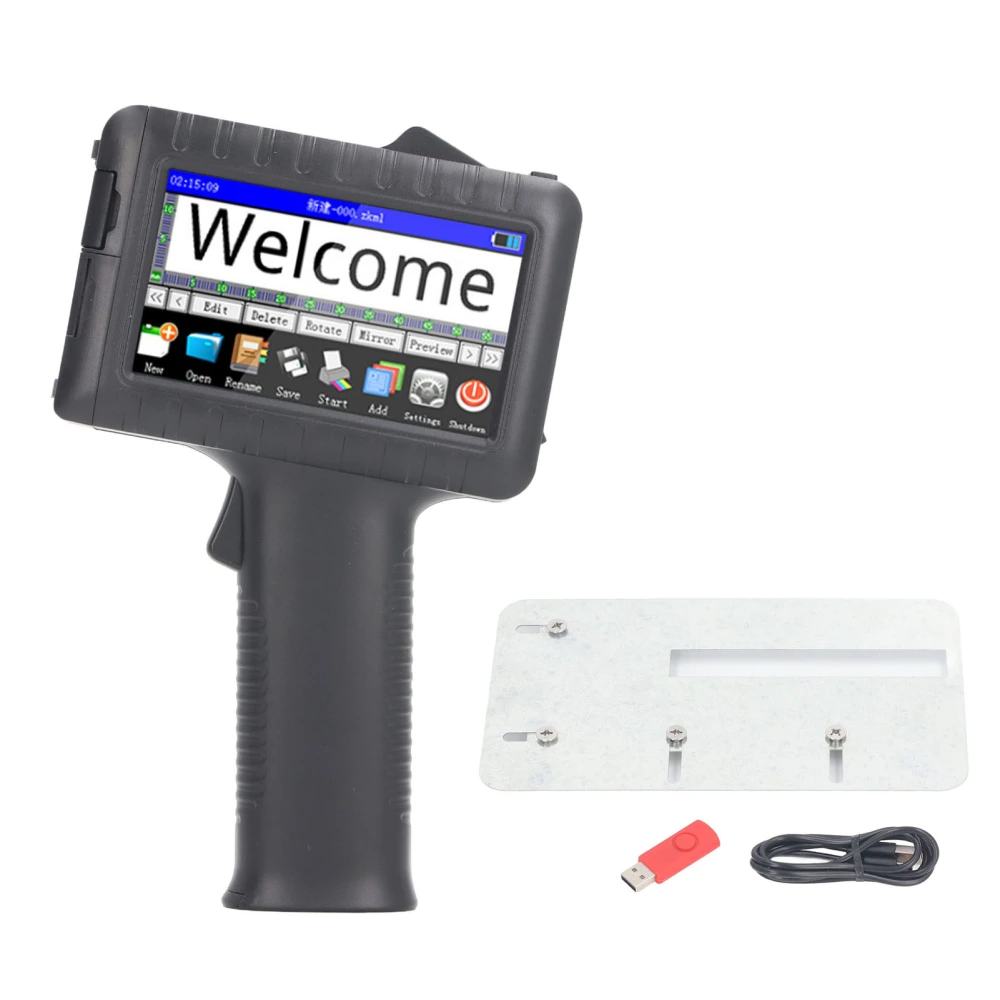 Handheld Inkjet Printer HD LED Touch Screen Support Multi Language Portable Mini Logo Printer