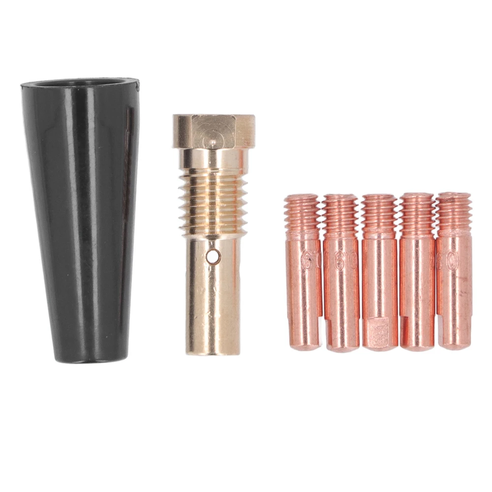 7 Pcs Set Plasma Torch Copper Contact Tip Nozzle Gas Diffuser Welding Torch Accessories for 14AK