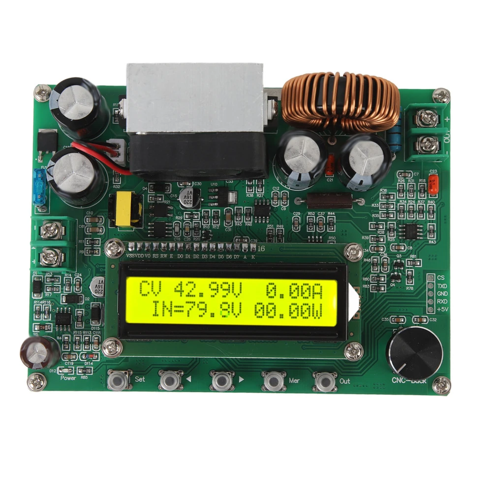 Voltage Buck Module 10‑100V Input 0‑90V Output LCD Digital Display Volt Buck Converter for Control