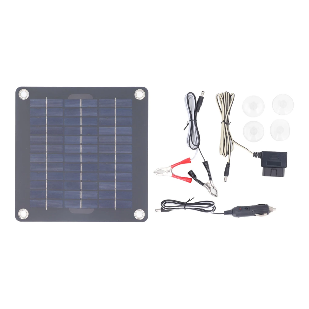 Solar Battery Charger Kit 12V 18V Output 20W Monocrystalline Battery Maintainer for RV Car Boat