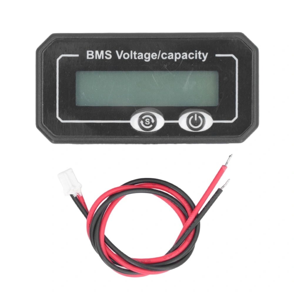 8‑99.9V Lithium Battery Indicator HD Display High Accuracy Voltage Test Meter Capacity Monitor with Connecting Cable