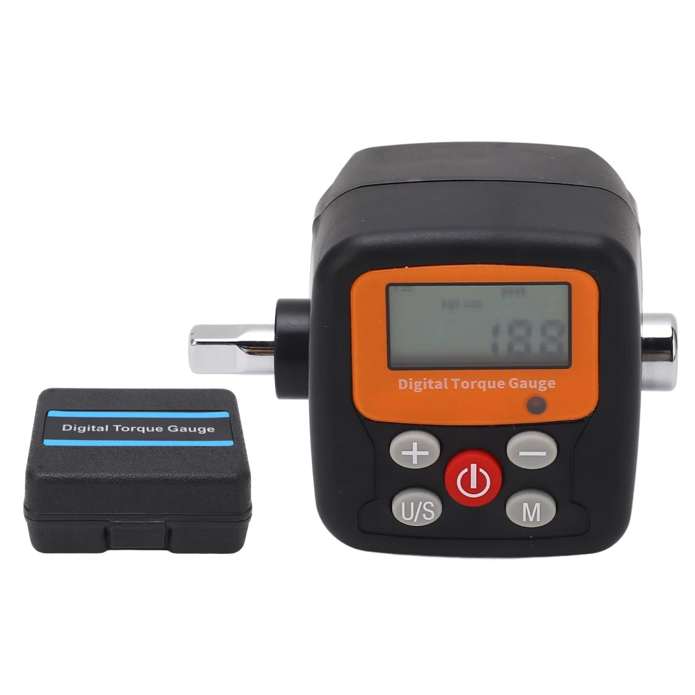 Digital Torsion Gauge with 1/4 Inch Drive 0.9‑30N.m Electronic Torsion Adapter Measuring Meter ZNCG‑30