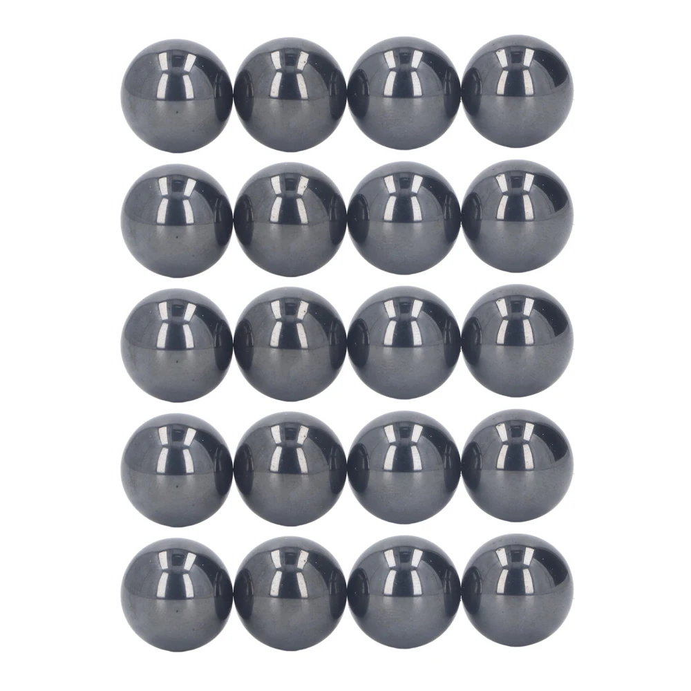 20Pcs Magnetic Balls Fidget Toy Ferrite Black Polishing Kids Sphere Magnet 20mm with Cloth Bag