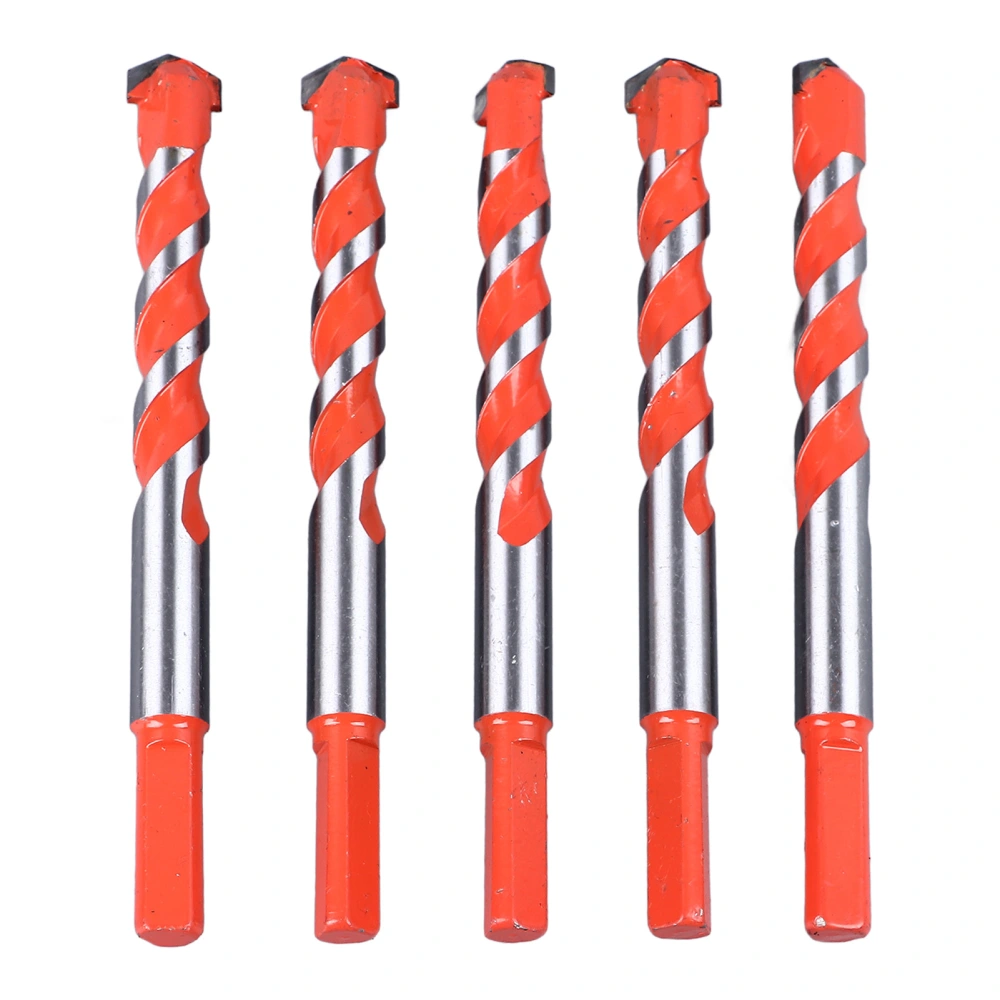 5PCS Twist Drill Bits 16.2mm Straight Triangle Shank Cemented Carbide Drill Bits for Clinker