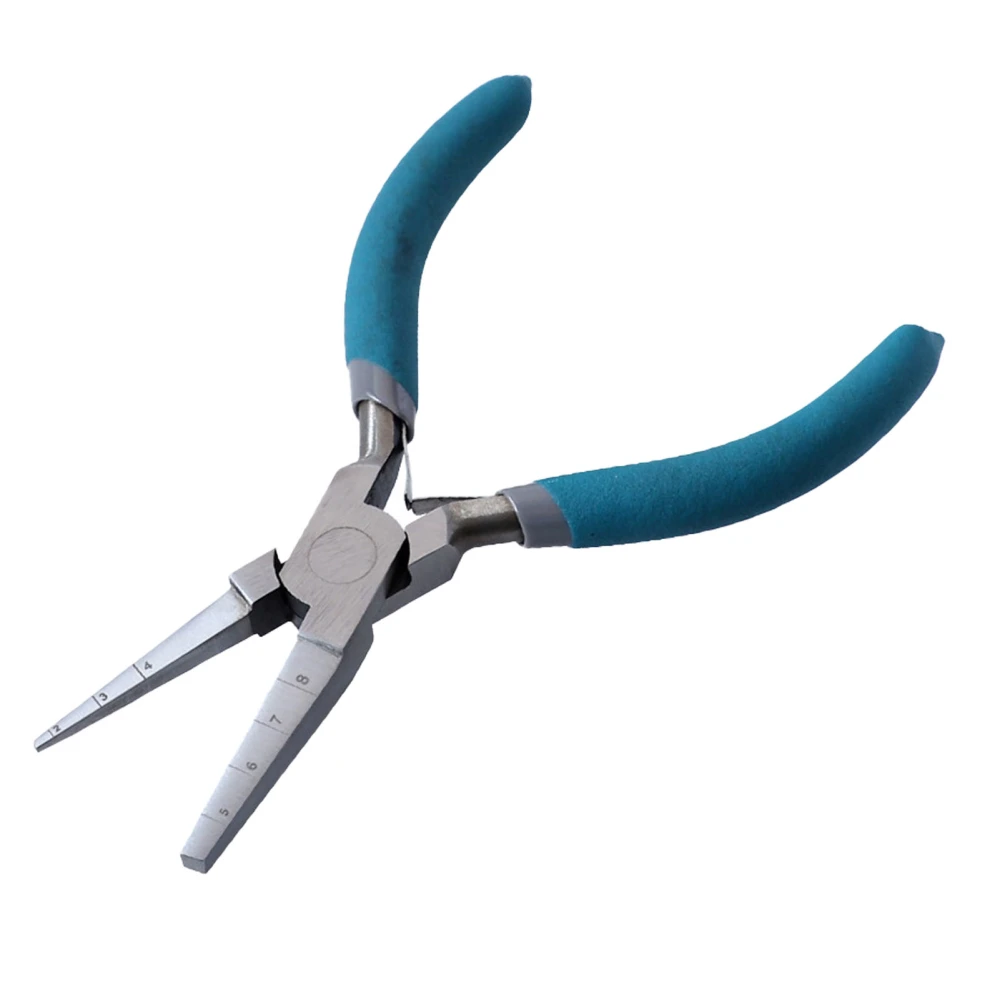 6in Double Square Nose Winding Pliers Multifunctional Wire Looping Pliers with Scales for Crafts Jewelry Making