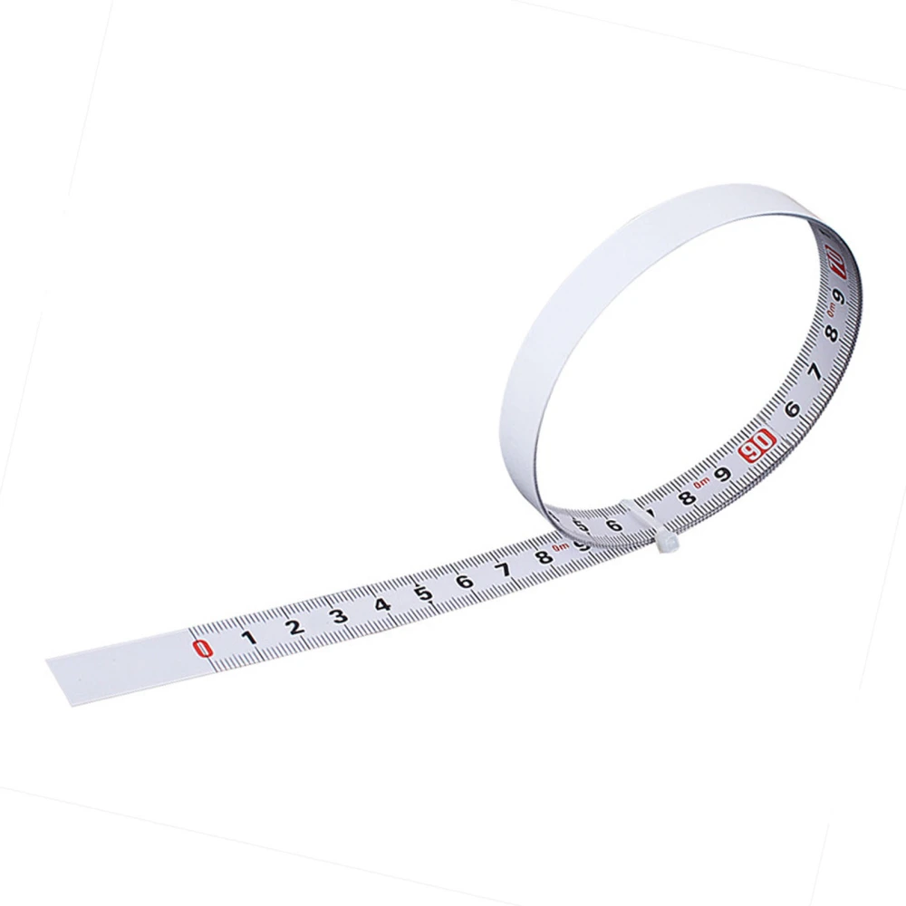 Self Adhesive Measuring Ruler Carbon Steel Measure Tape Left to Right Reading 13mm Width 5 Meter Length