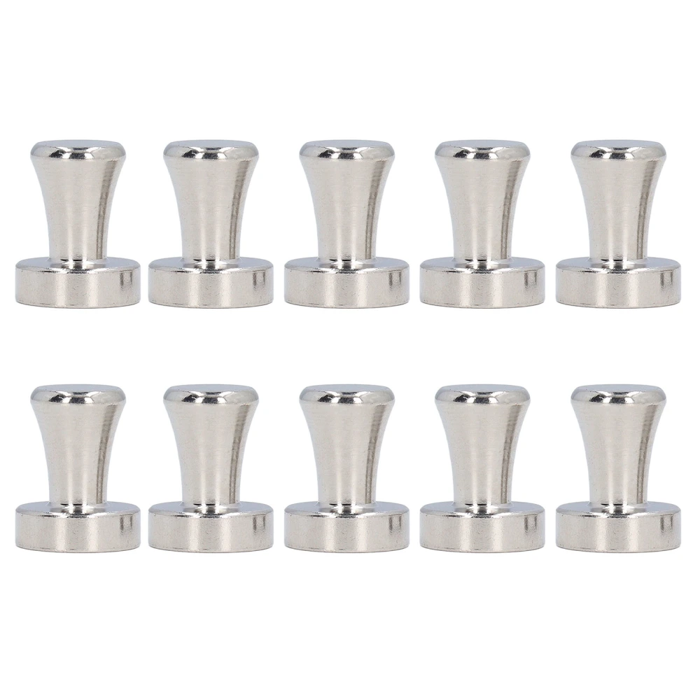 10PCS Magnetic Push Pins Multifunctional Strong Magnet Metal Thumbtacks for Home Refrigerator Whiteboard 16x20mm / 0.6x0.8in