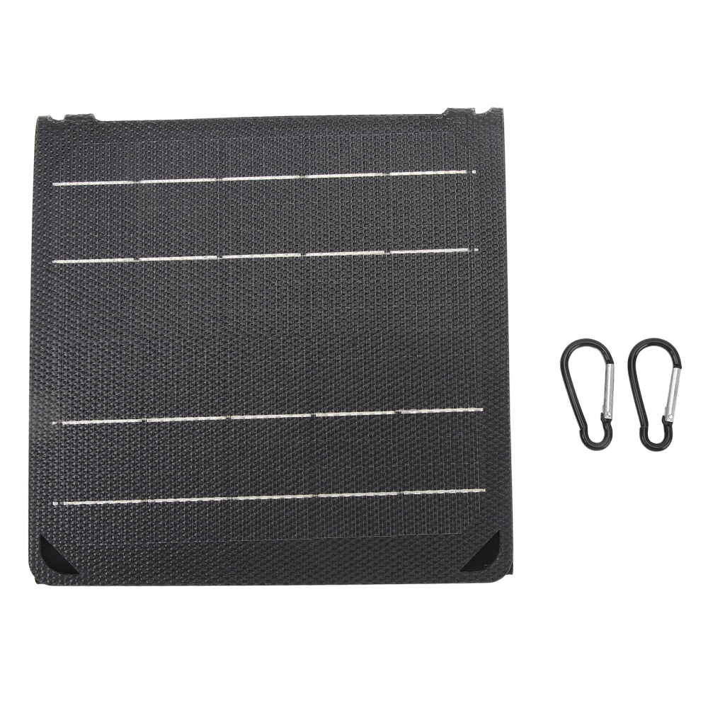 Foldable Solar Panel 20W IPX4 Waterproof Portable Charger 5V 9V 2A with 2 USB Output for Outdoor Hiking Camping