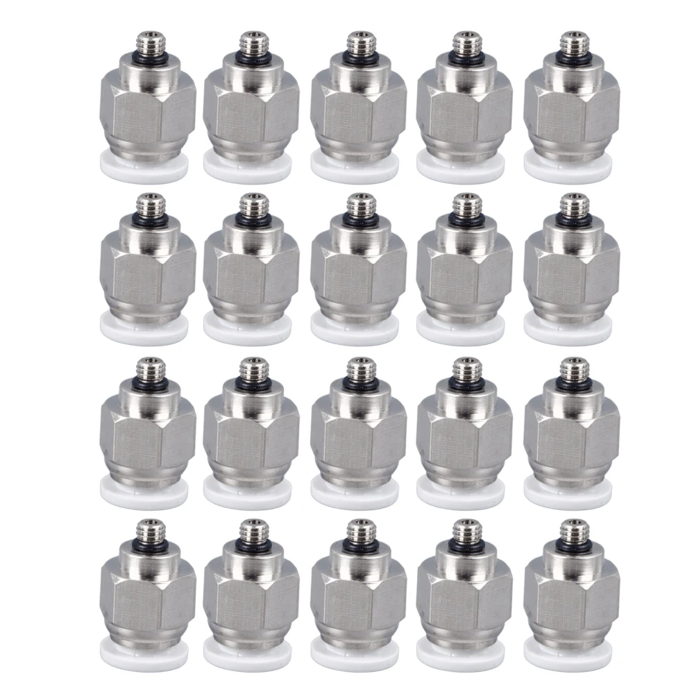 20Pcs Pneumatic Straight Push Quick Release Connector Tube Pipe Push To Connect Fittings