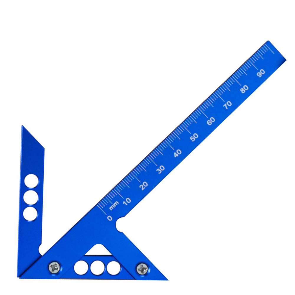 Metric Center Scriber 45 90 Degree Right Angle Line Gauge Woodworking Square Aluminum Alloy Scribing Gauge