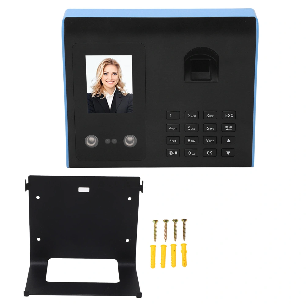 Employee Attendance Machine Fingerprint Face Recognition Password Time Attendance for Office UK Plug