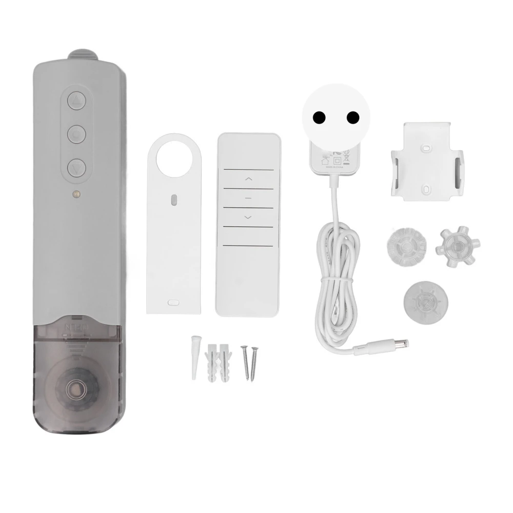 Smart Curtain Motor WiFi Automatic Voice Control Wireless Roller Shade Motor AC100‑240V EU Plug