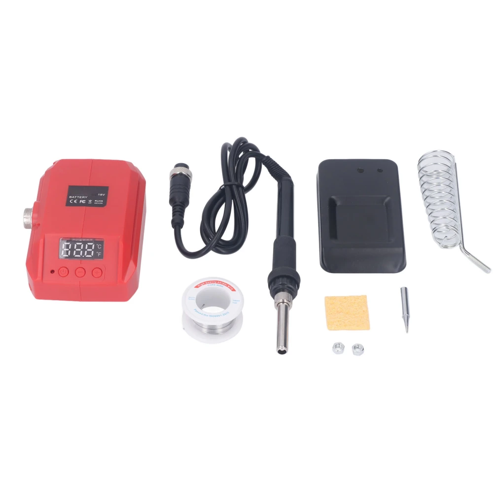 Soldering Iron Digital Display Temp Adjustable Fast Heating Portable DC Soldering Iron Compatible for 48 11 1820 18V