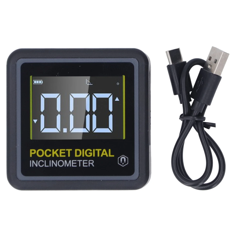 Pocket Digital Inclinometer Protractor Magnetic Angle Finder Measuring Tool for Woodworking Home