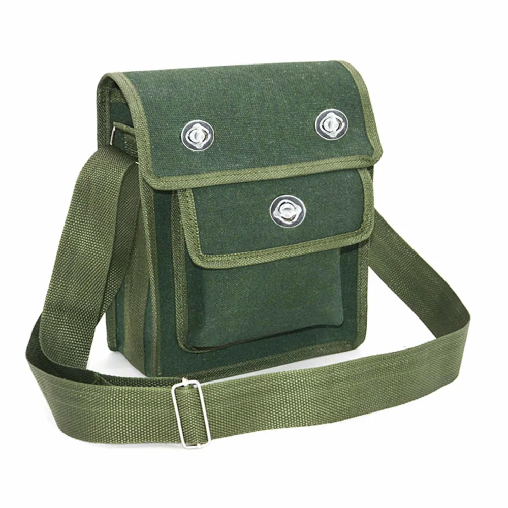 Tool Bag Thickened Canvas Multi Layer Waterproof Portable Repair Tool Pouch for Woodworker Electrician