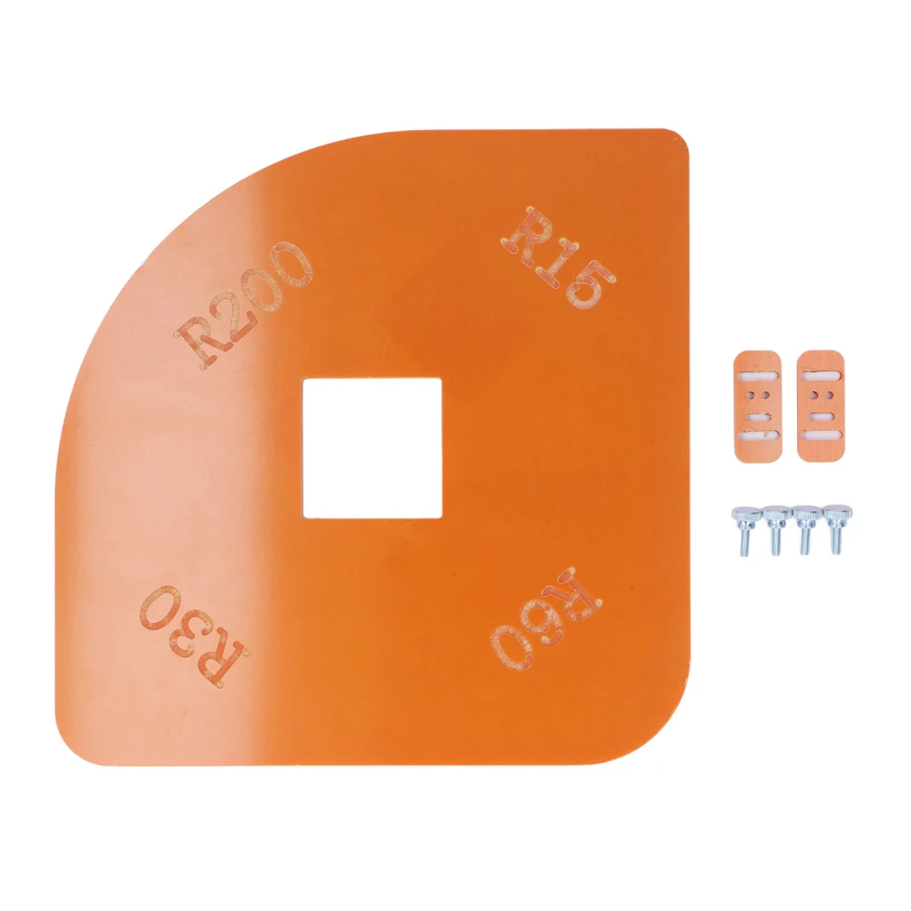 Rounded Corner Locator R15 R30 R60 R200 Radius Template Jig for Cabinet Closet Cutting Woodworking Projects