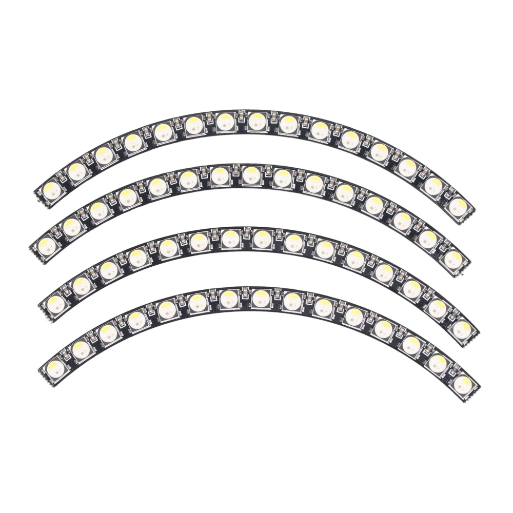 60 Bits LED Ring Light Full Color Individually Addressable SK6812 Chip RGB Lamp Module with Drivers