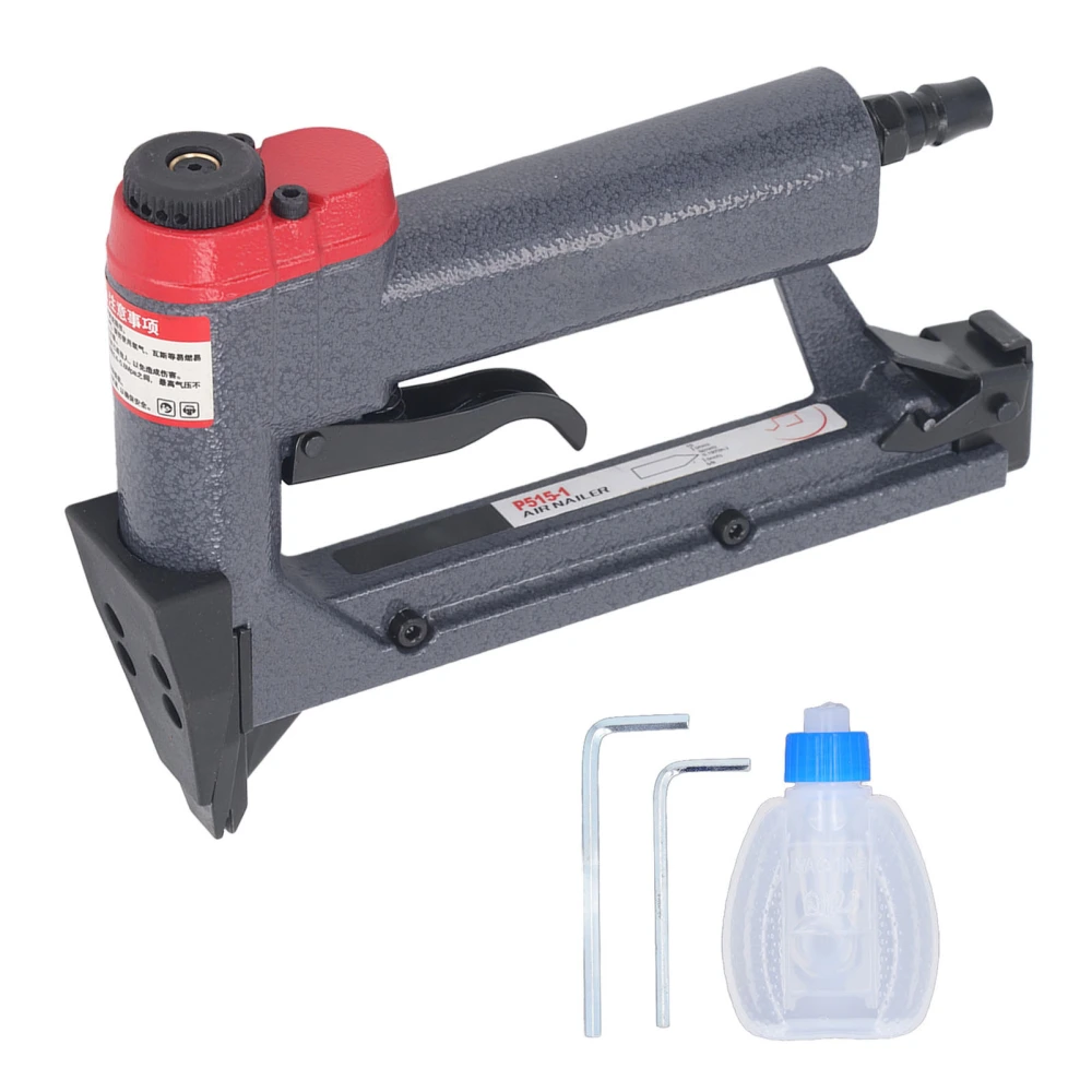 Pneumatic Nailer Press Free Air Nail Gun 300 Nails Capacity 0.4~0.8Mpa for Furniture Farming