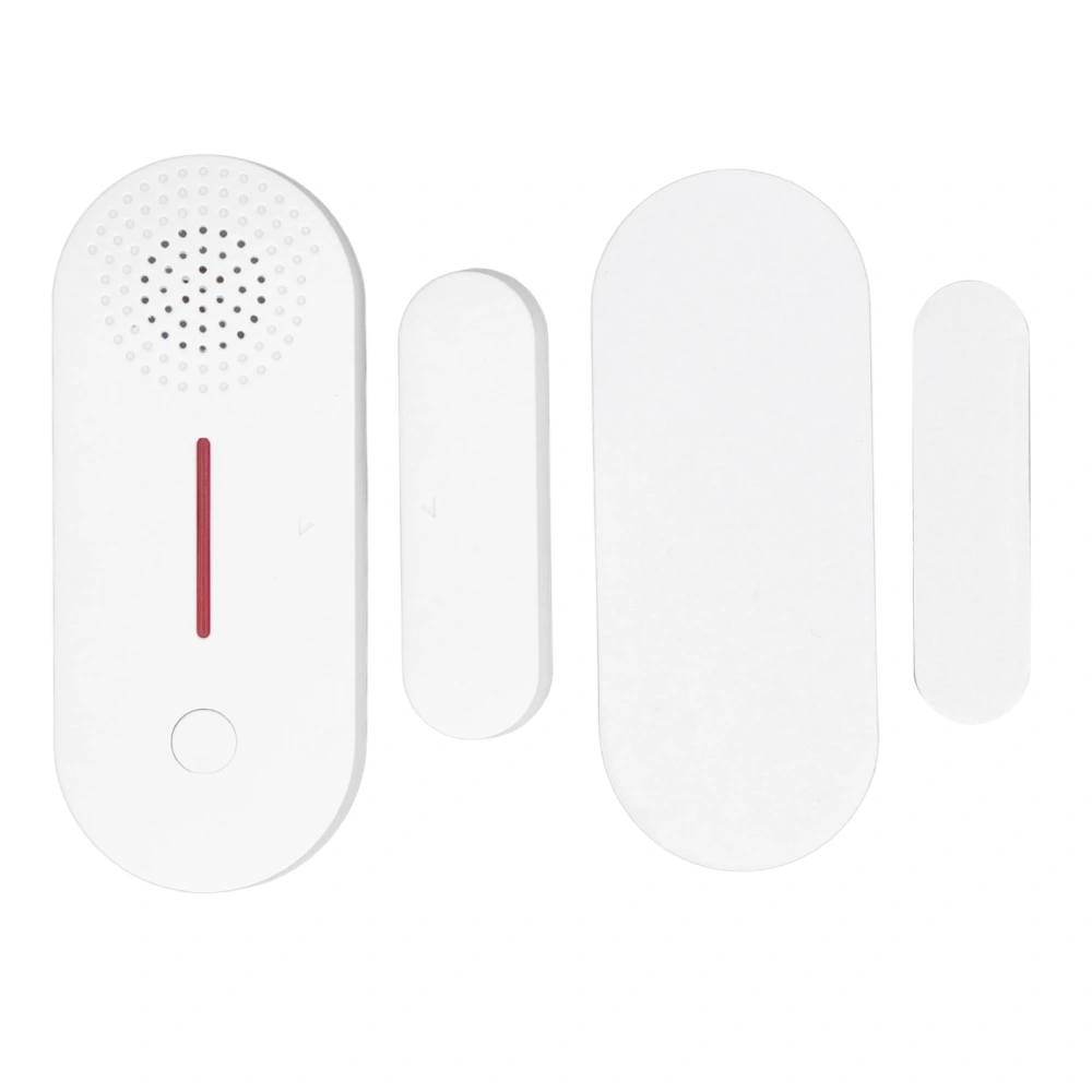 Door Magnetic Alarm Sensor WiFi Connection Light Sound APP Remind Wireless Door Alarm System for Tuya