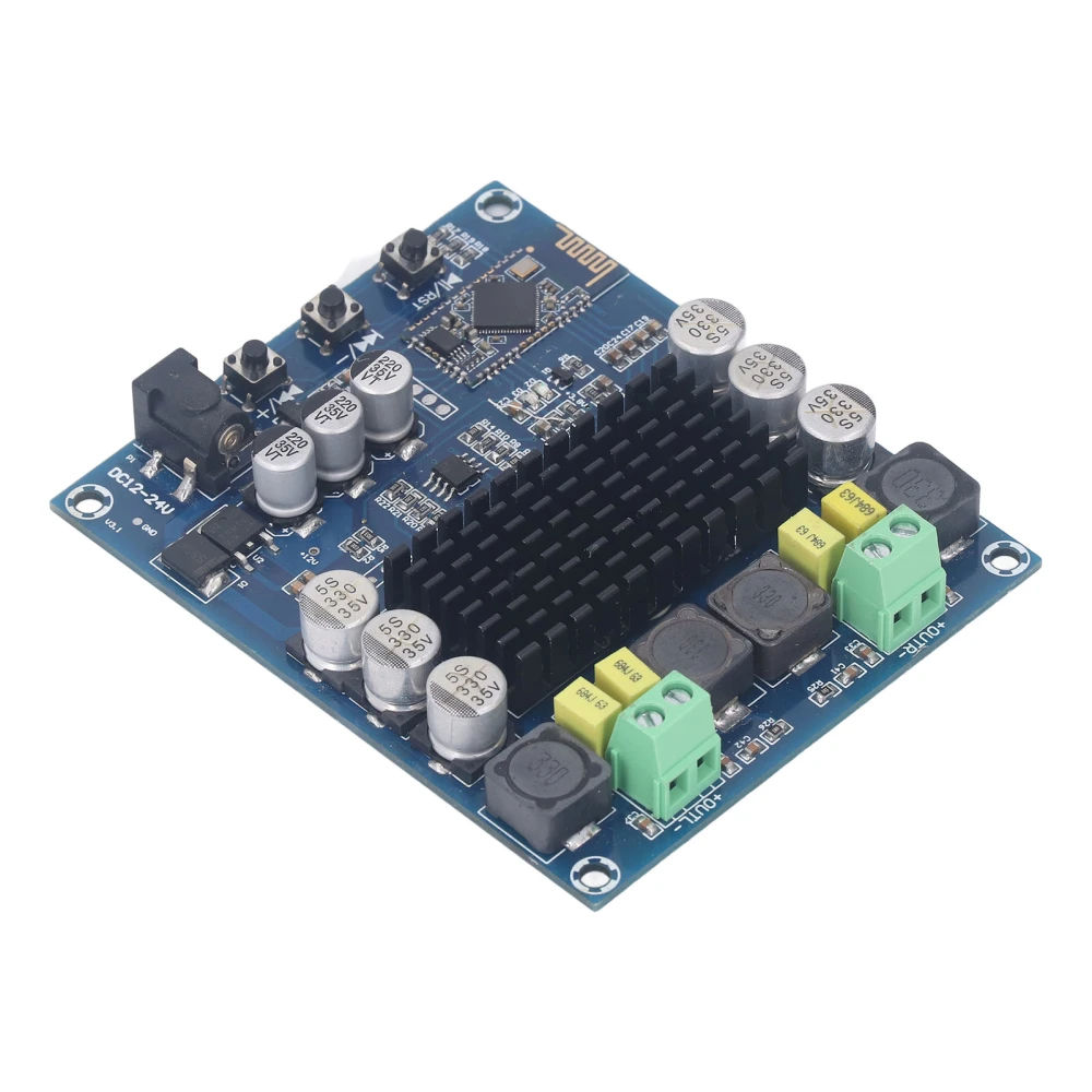 Bluetooth Power Amplifier Board 120W Digital Dual Channel Sound Amplifier Board DC12 to 24V