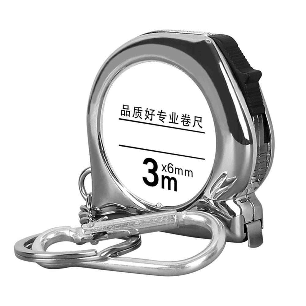 Steel Tape Measure Keychain 3meter Retro Mini Portable Clear Scale Key Chain Measuring Tool