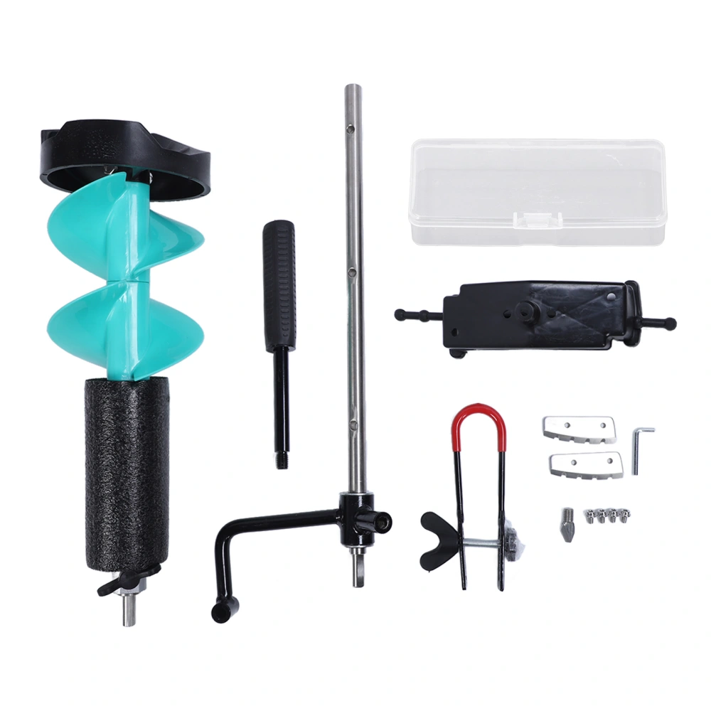 Ice Auger for Fishing Electric Nylon Corless with Positioning Drill 50cm Armrest Extension Rod for Shallow Water