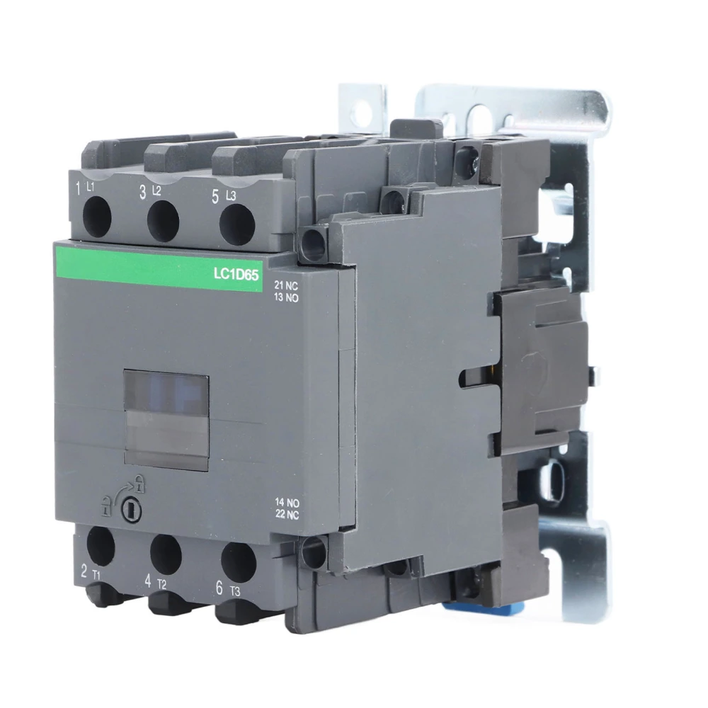 65A 380V AC Contactor High Sensitivity Strong Conductivity Heat Resistant 1NO 1NC Power Contactor AC220V Coil Voltage