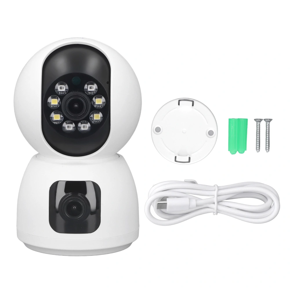 1080P HD Security Camera WiFi 2MP Pixels Two Way Talk Dual Frequency Lens 360 Degree Pan Tilt Angle Night Vision Security Camera