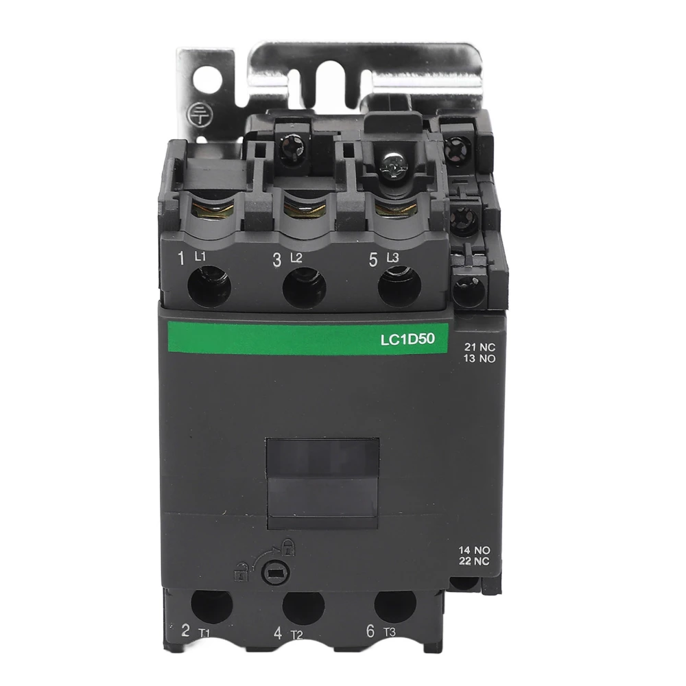 AC Contactor 50A High Voltage 1NO 1NC Silver Alloy Contact Industrial Control Contactor 380V AC380V Coil