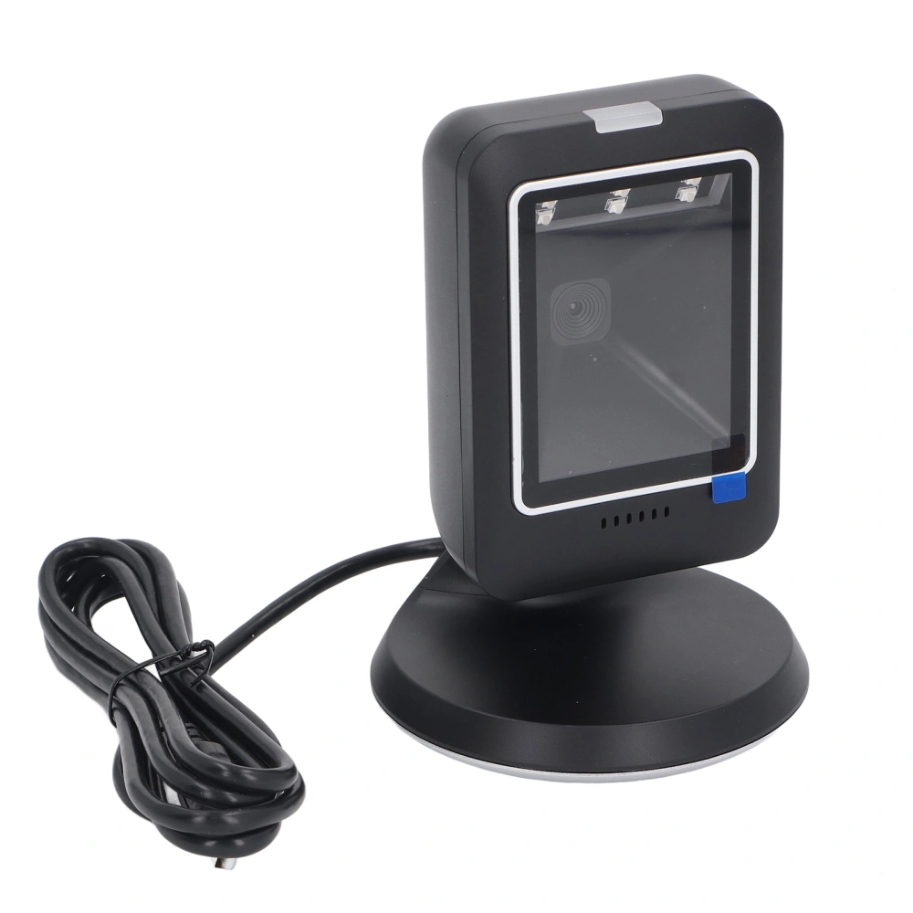 2D Barcode Scanner Hands Free Auto Sensing Omnidirectional Scanning Desktop Barcode Reader