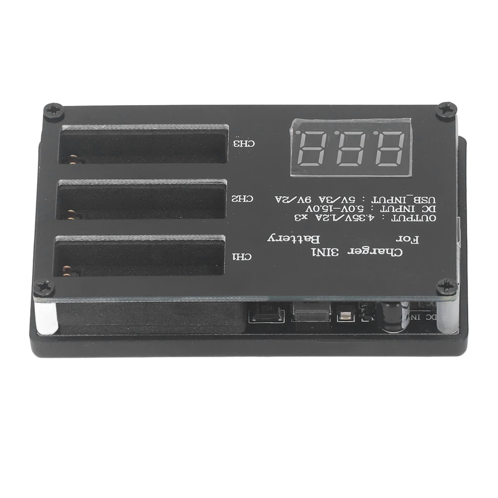 USB Battery Charger for ONE X Action Camera 3 Channel Quick Battery Charger with Display and LED Indicator