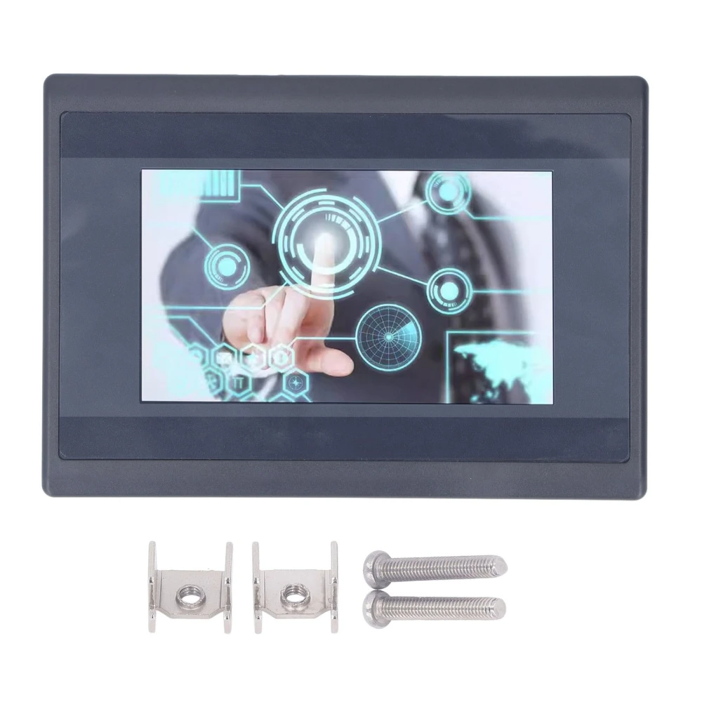 PLC HMI All in One 4.3in Touch Screen Integrated Machine Relay Output Switch Dot 8 in 4 Out DC24V