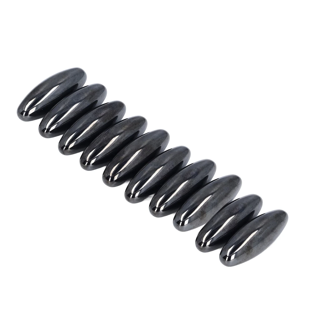 10 Pcs Oval Magnet 43x15mm Black Magnetic Ball Noise Making Snake Egg Magnets Cool Science Toy