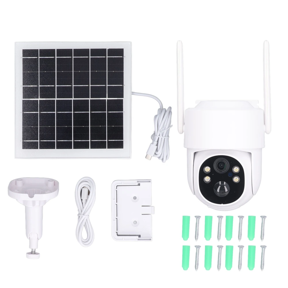 Solar Panel Monitor WiFi Monitoring Camera IP66 Waterproof HD Night Vision Wireless Security Camera for Home