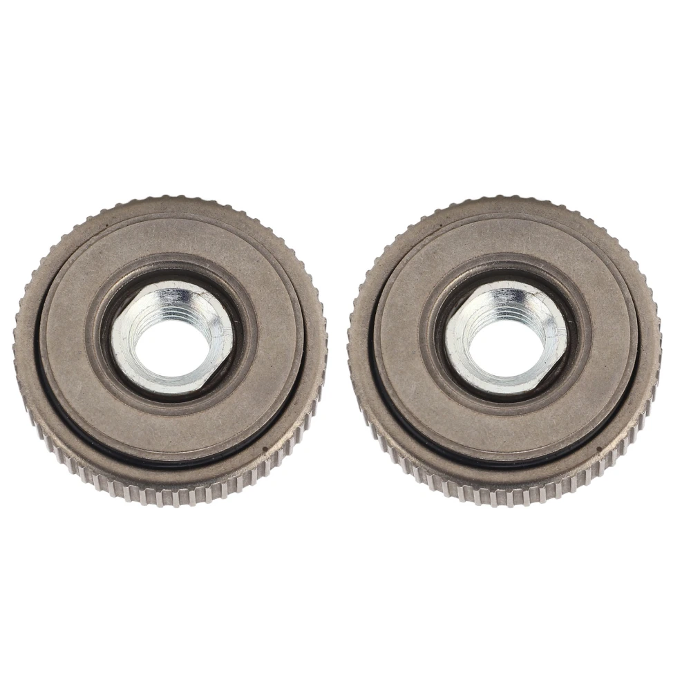 2Pcs Angle Grinder Flange Nut Self Locking M14 50mm Alloy Steel Quick Release Pressure Plate Part Female Thread