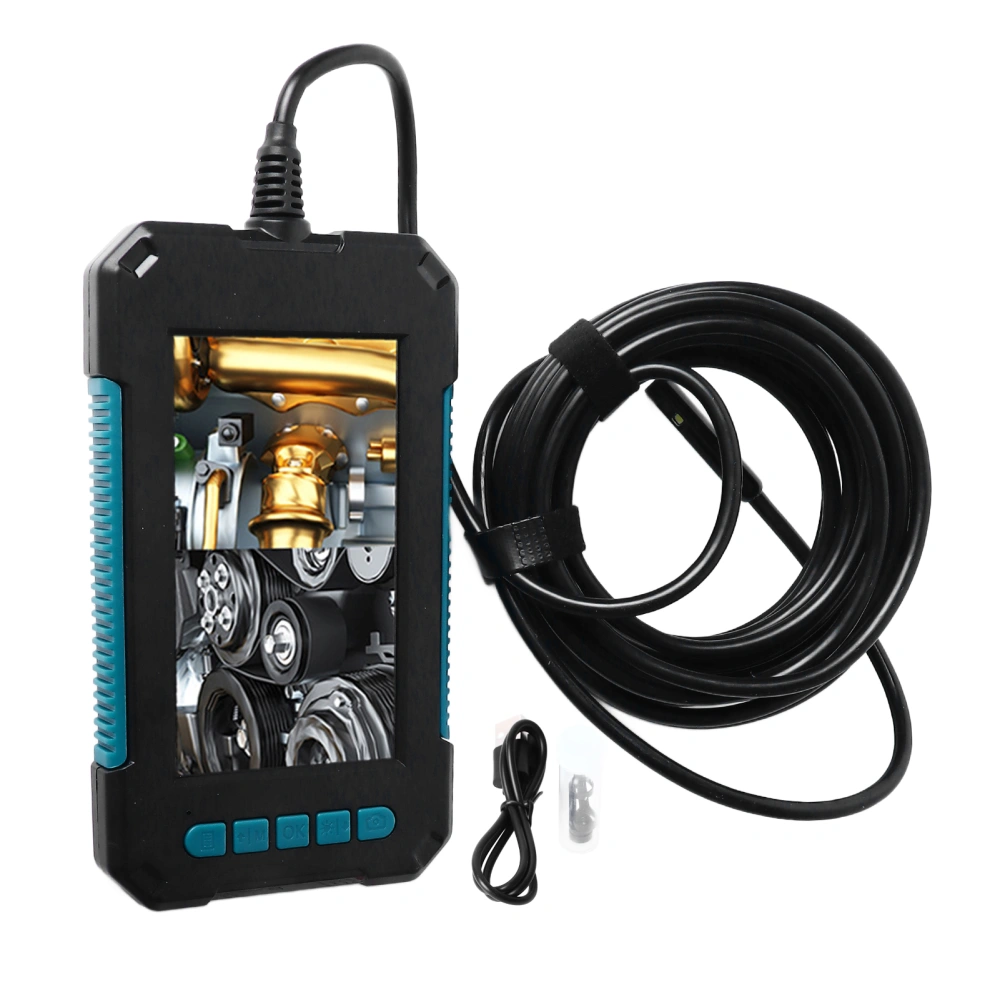 4.3in Sewer Inspection Camera 8mm Dual Lens Waterproof Pipe Drain Endoscope Camera with Screen LED Lights