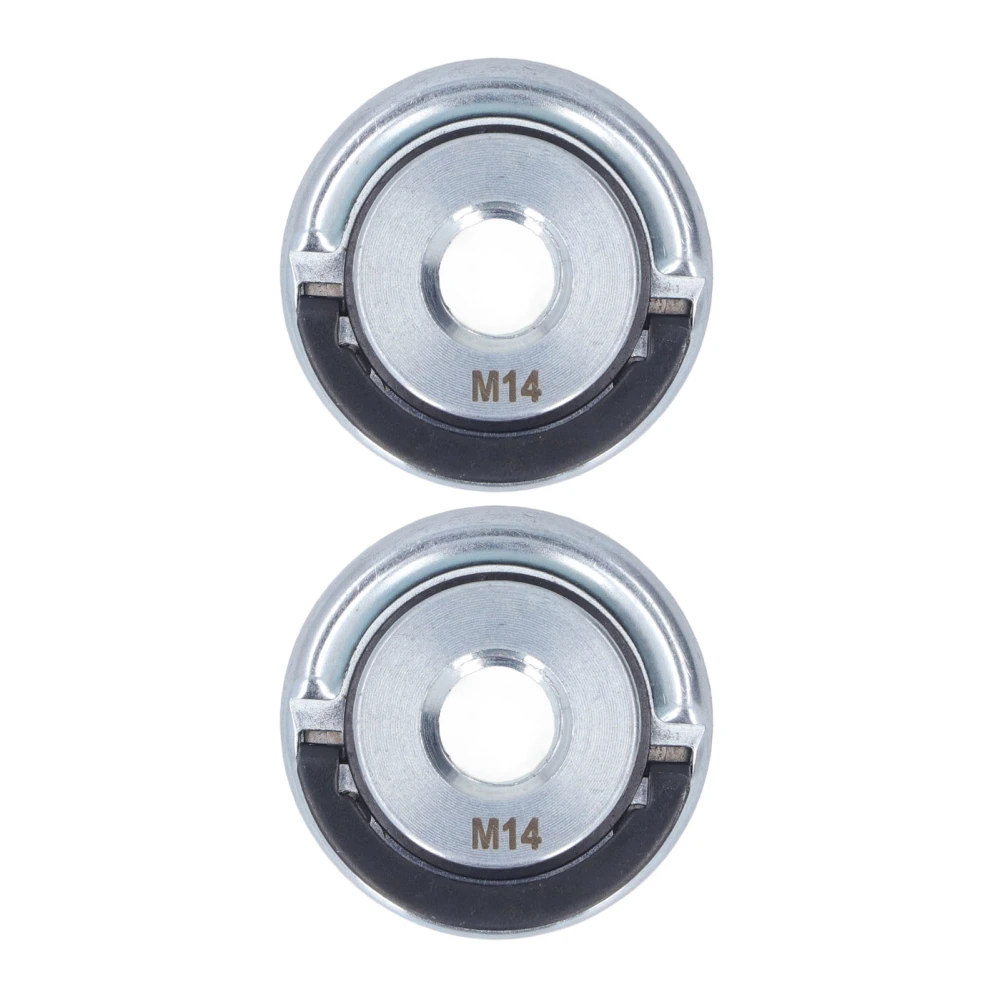 2Pcs Angle Grinder Flange Nut M14 Metal Self Locking Pressure Plate Quick Clamp Power Tool Replacement Parts Dia 45mm